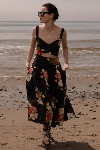 Calvi Dress - English Rose Linen - Heidi Merrick