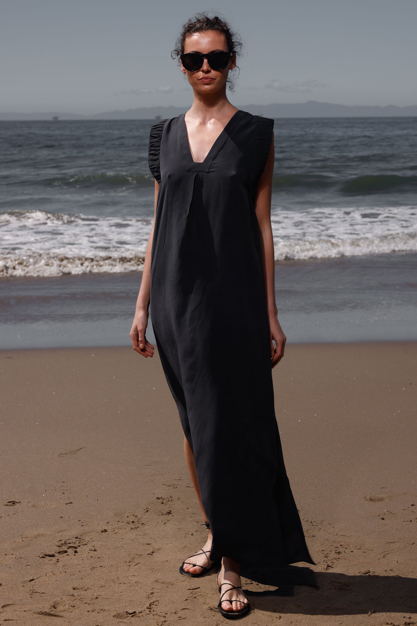 black silk kaftan dress Art Silk Party Wear Kaftan in Black and Grey with Embroidered work Indian Dresses