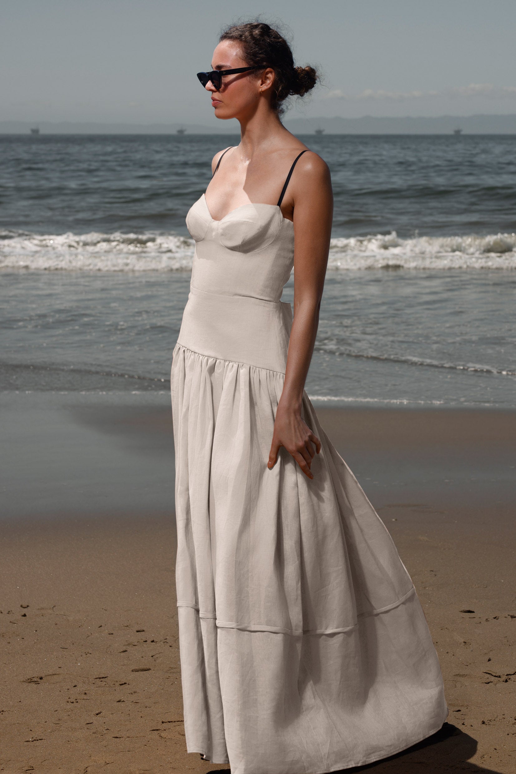 Garden Dress - Ivory Linen