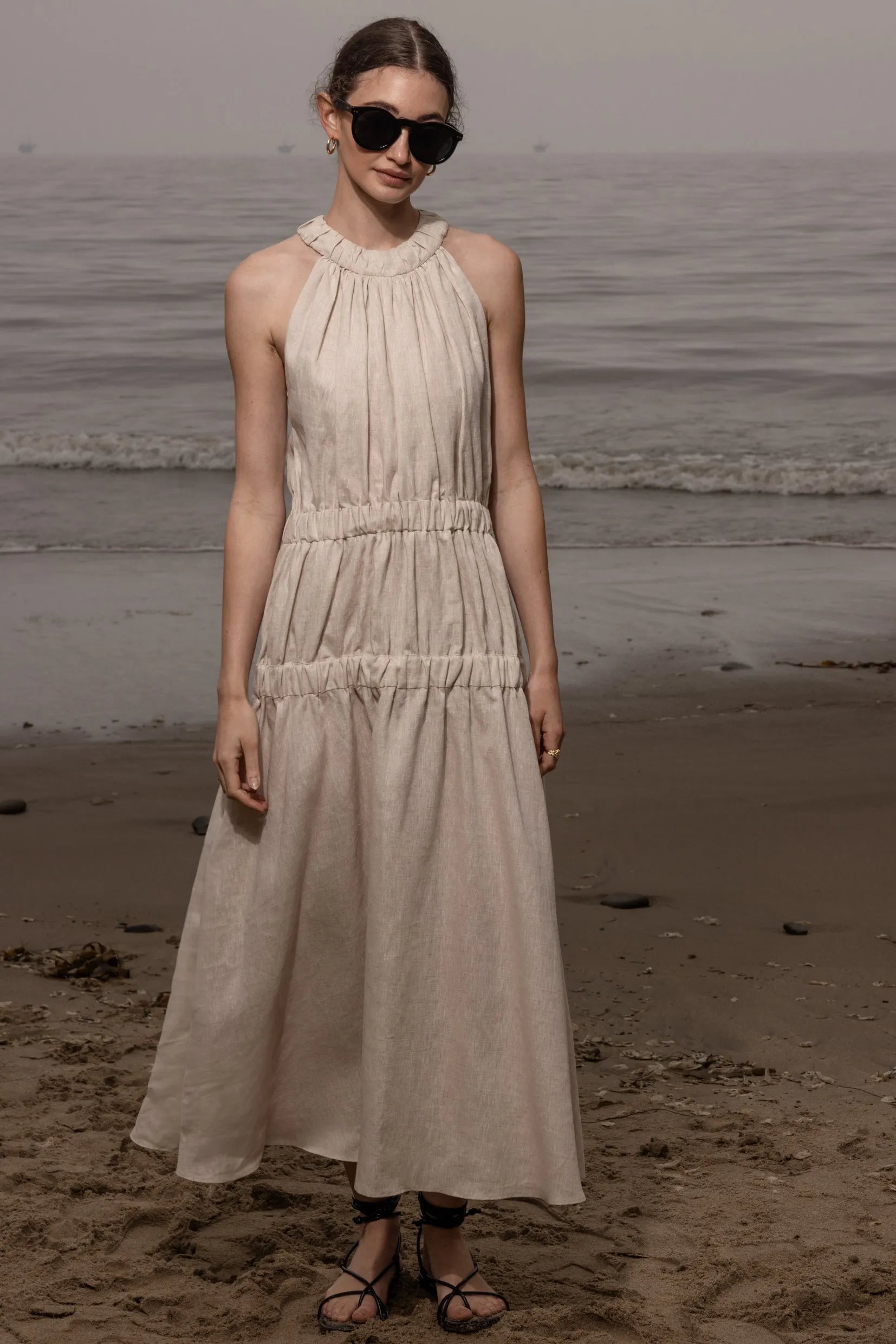 Idyll Dress - Natural Linen | Heidi Merrick M Idyll Dress - Natural Linen | Heidi Merrick M