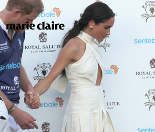 Marie Claire: Meghan Markle's White Cutout Halter Dress Is a Sign of Her New Style Era
