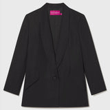 Image 2 of 11 - ZELDA BLAZER - BLACK LINEN 