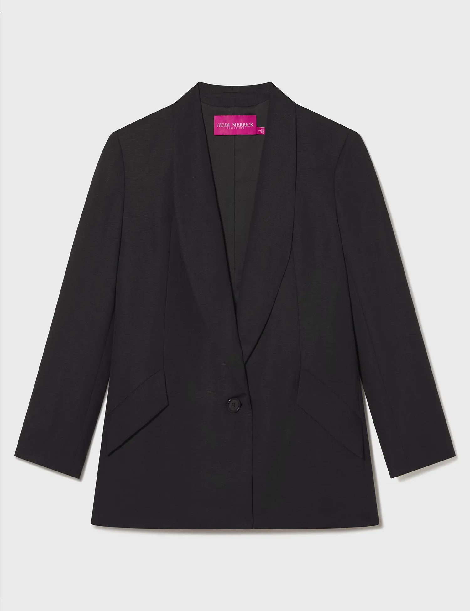 Image 2 of 11 - ZELDA BLAZER - BLACK LINEN 