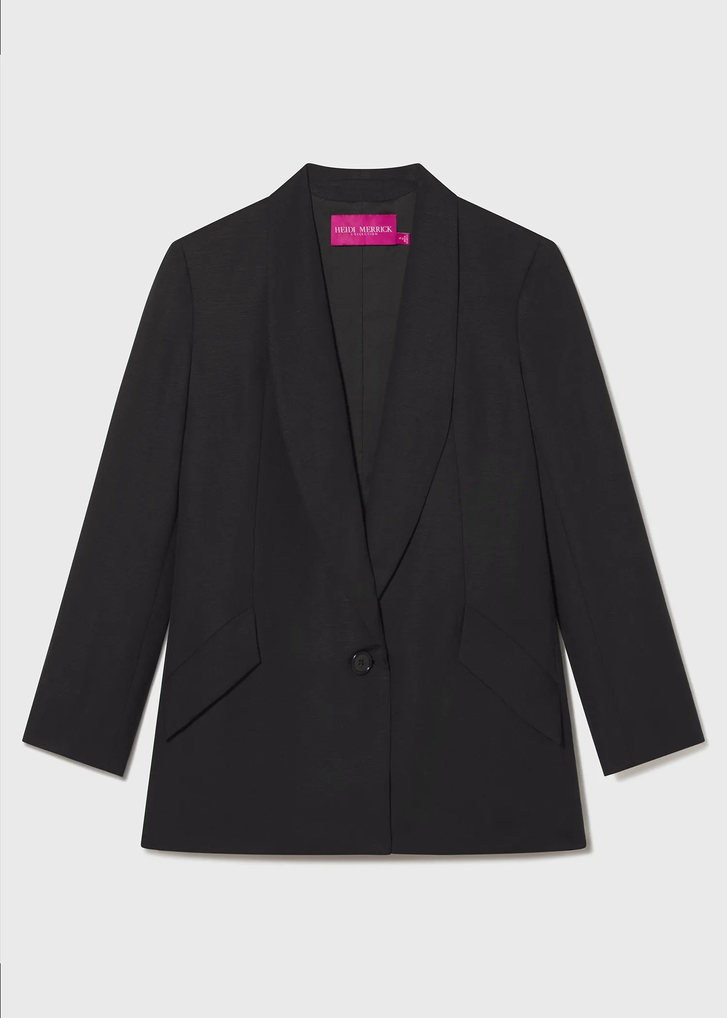 Image 2 of 11 - ZELDA BLAZER - BLACK LINEN 