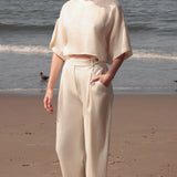 Mojave Top - Ivory Tissue Linen