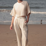 Mojave Top - Ivory Tissue Linen