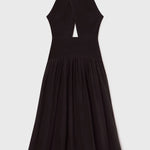 Ava Dress - Noir Tissue Linen - Heidi Merrick