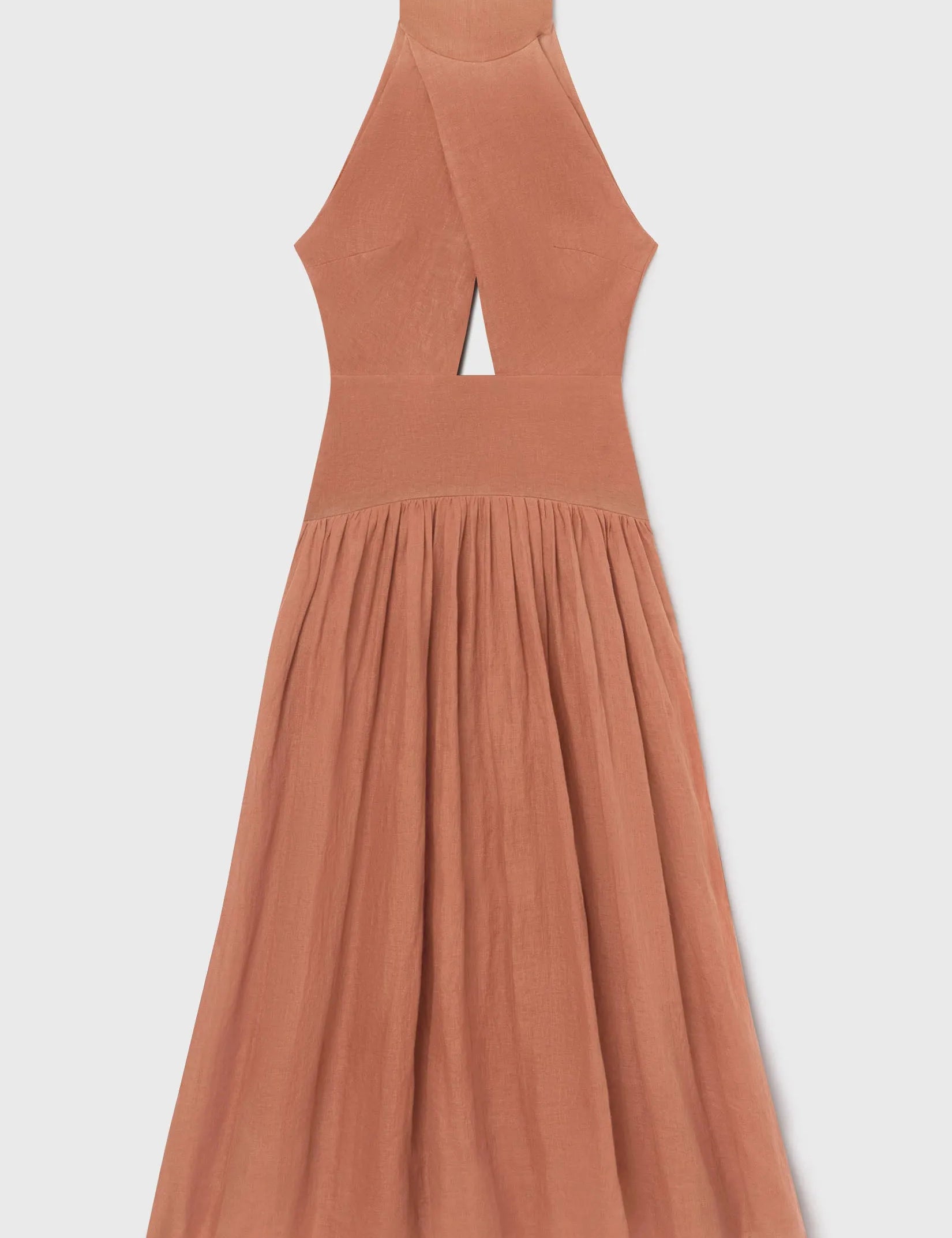 Ava Dress - Sunrise Tissue Linen - Heidi Merrick