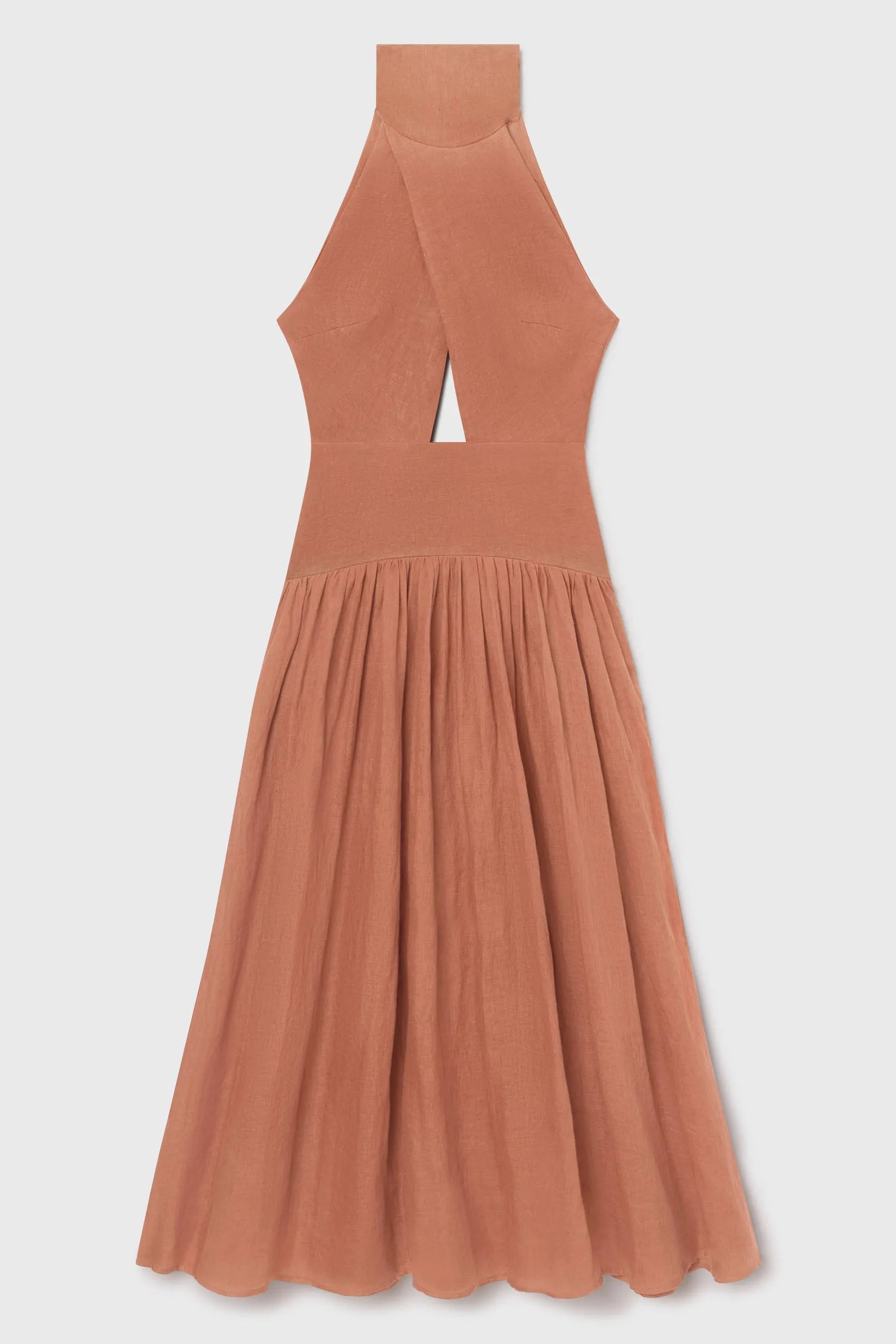 Ava Dress - Sunrise Tissue Linen - Heidi Merrick