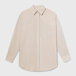 JJ Shirt - Ivory Tissue Linen - Heidi Merrick
