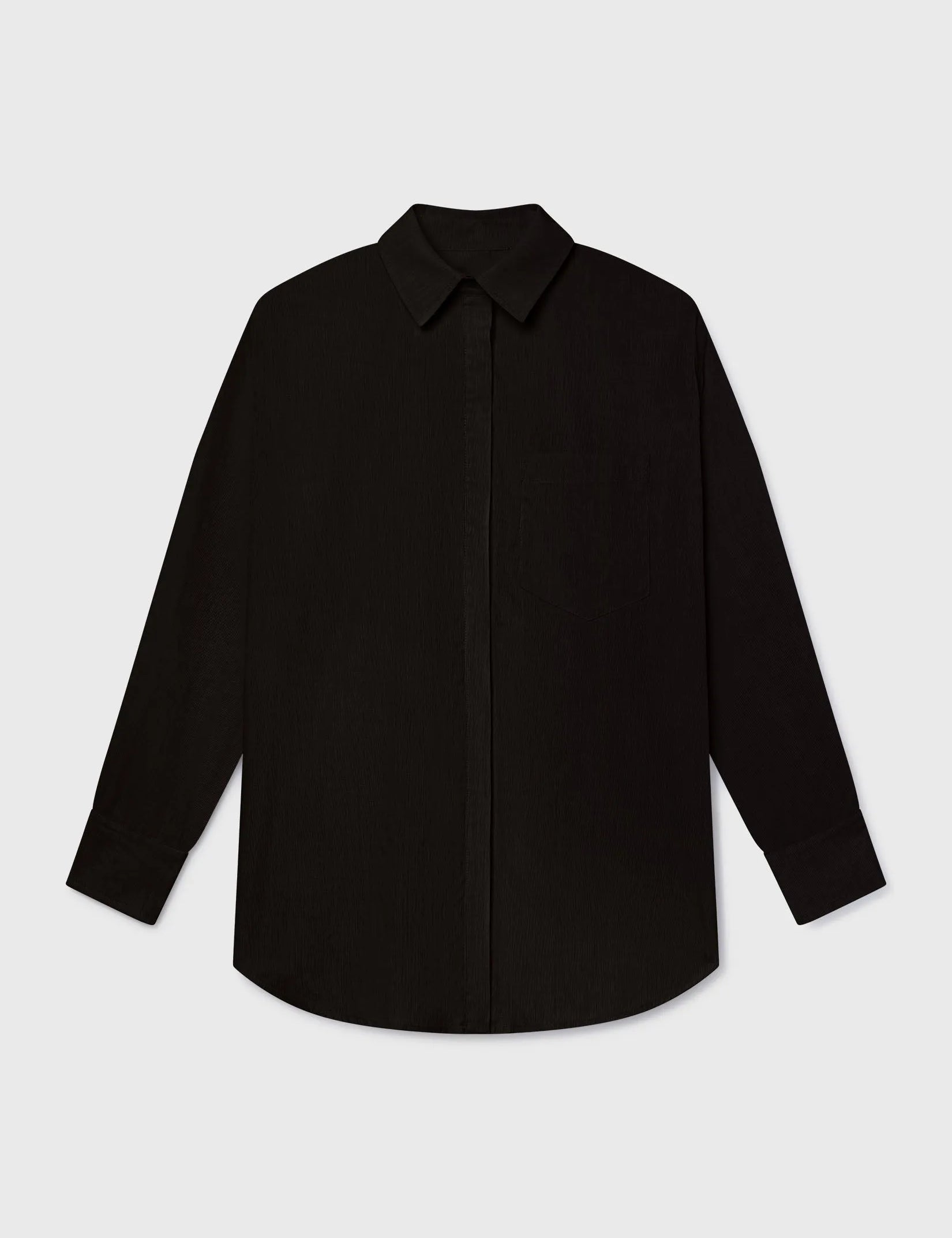 JJ Shirt - Noir Tissue Linen - Heidi Merrick