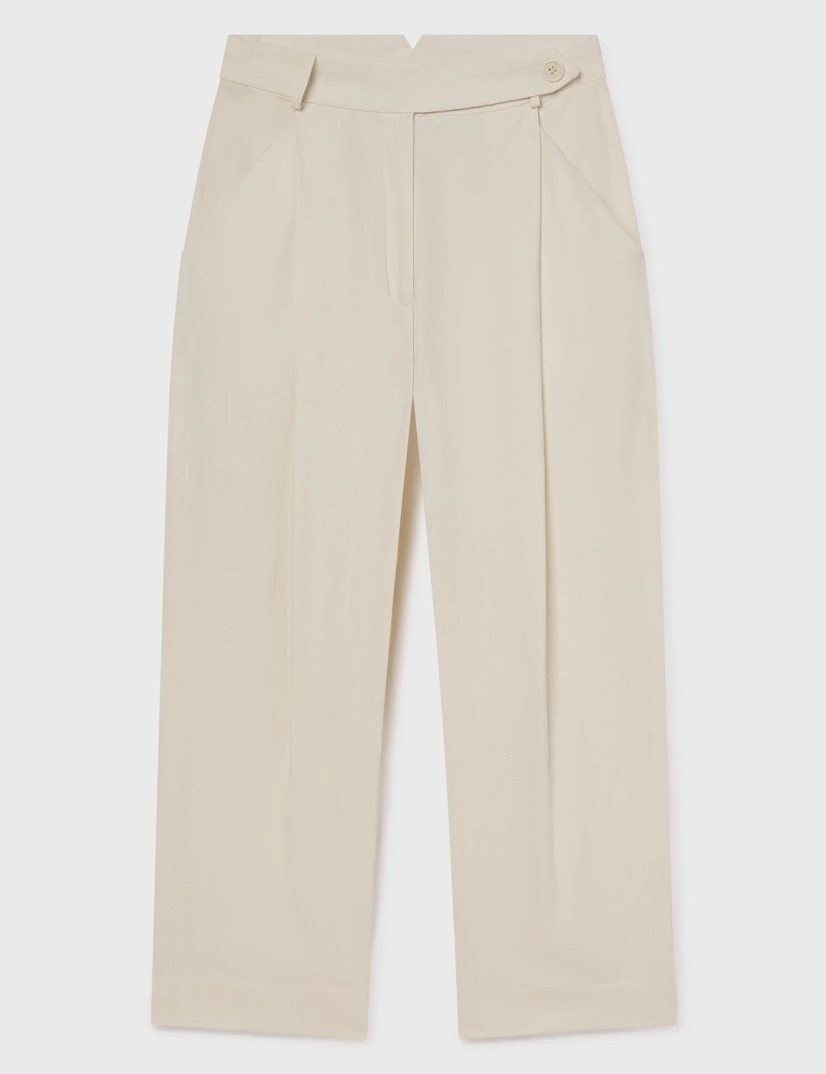 Baptise Pant - Ivory Silk Noil - Heidi Merrick