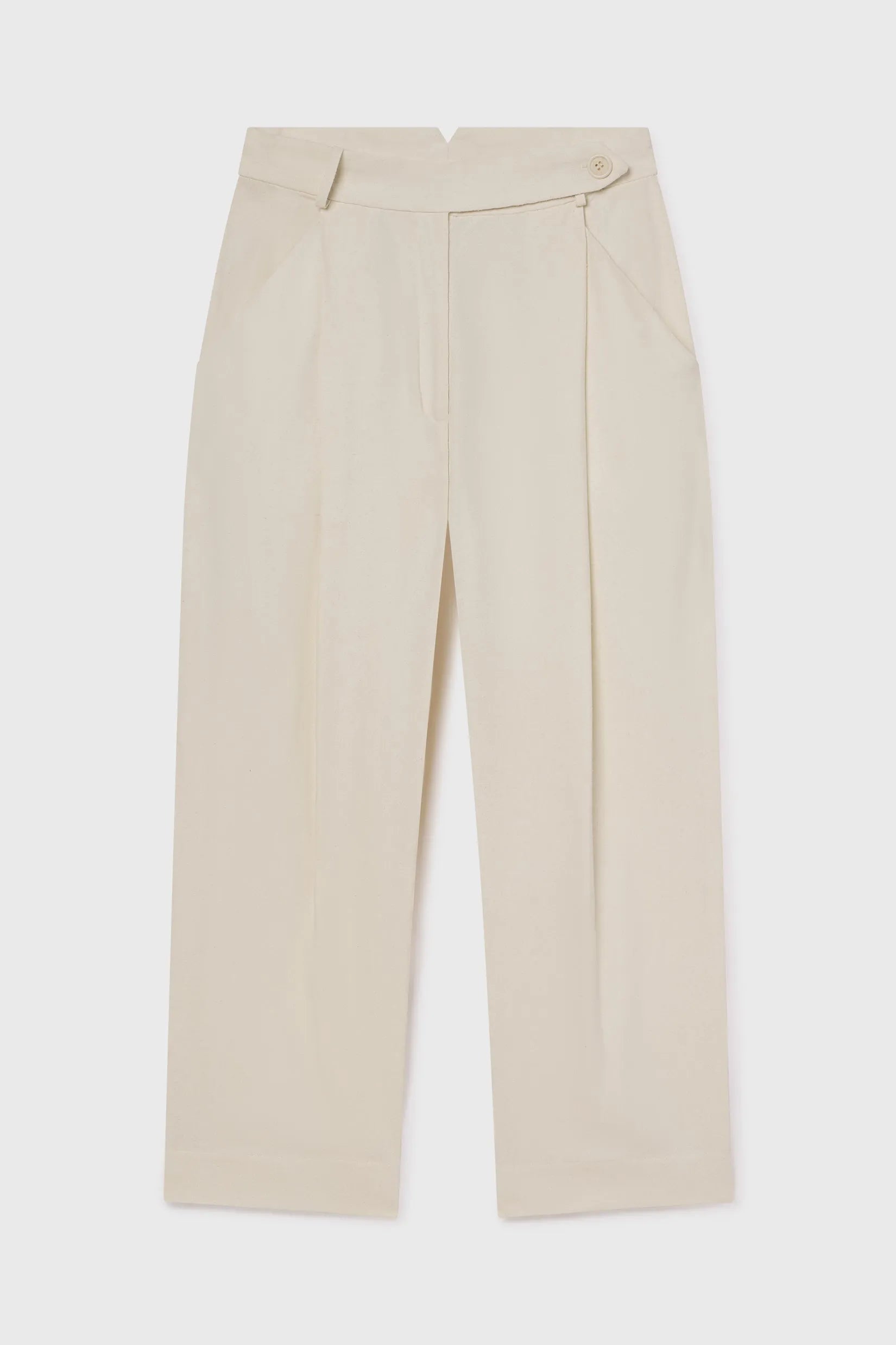 Baptise Pant - Ivory Silk Noil - Heidi Merrick
