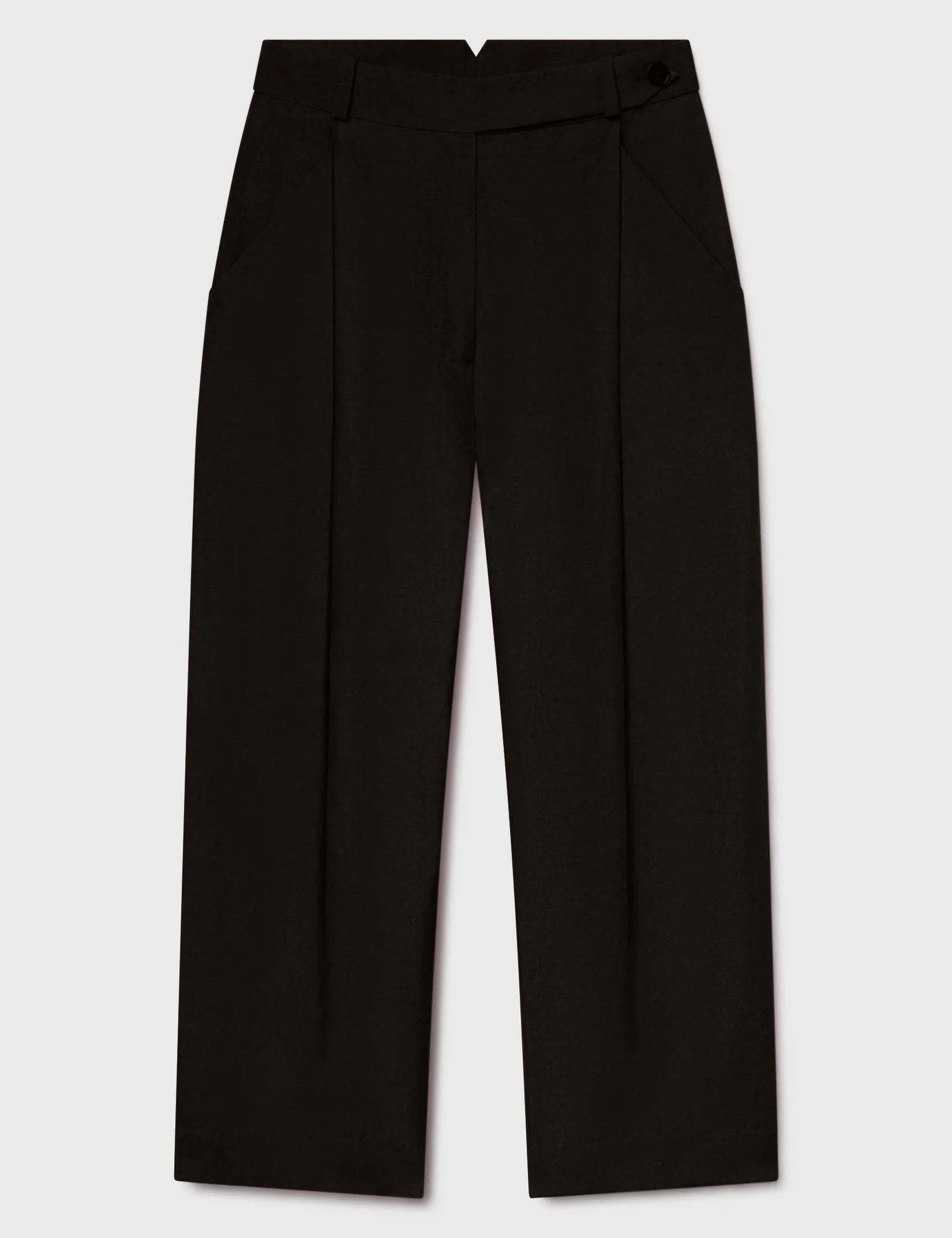 Baptise Pant - Noir Silk Noil - Heidi Merrick