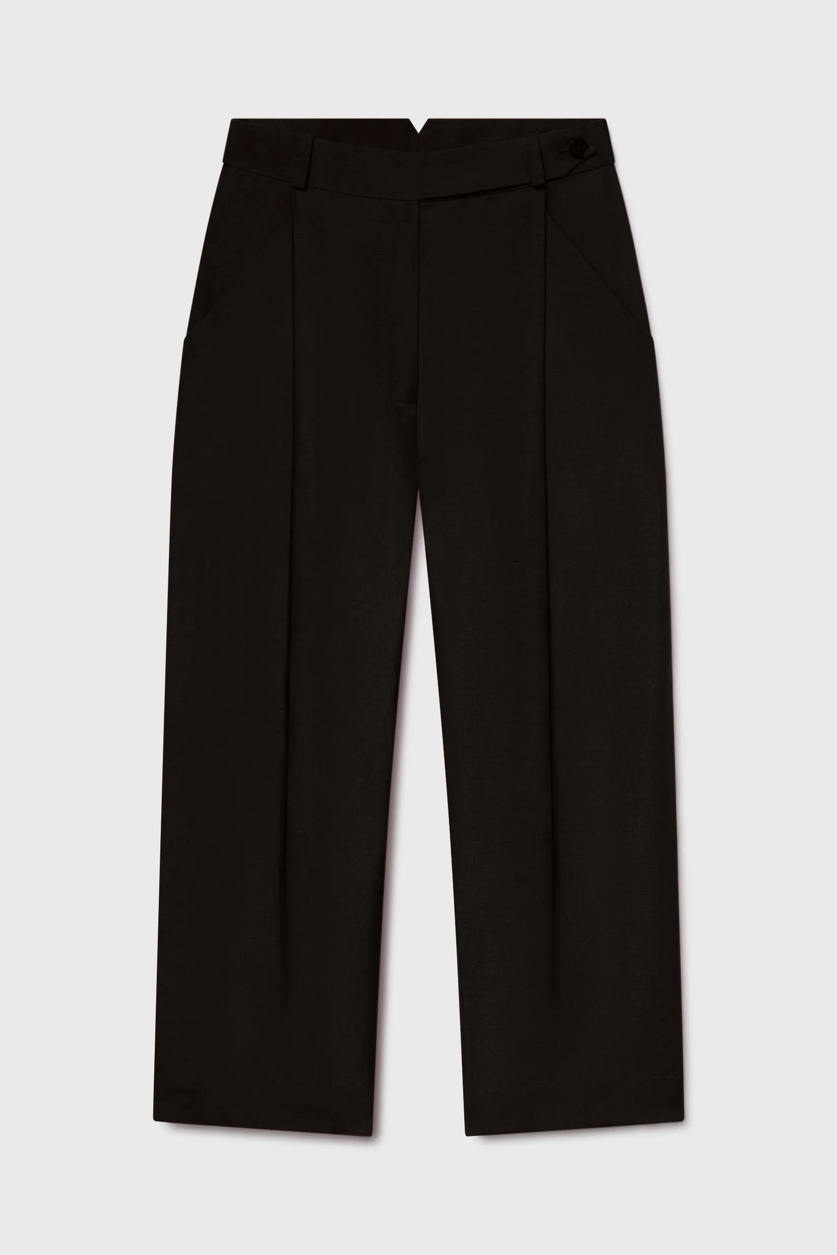 Baptise Pant - Noir Silk Noil - Heidi Merrick
