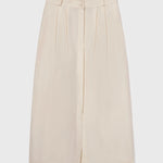 Camille Skirt - Ivory Silk & Hemp - Heidi Merrick