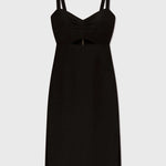 Como Dress - Noir Silk & Hemp - Heidi Merrick