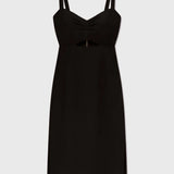 Como Dress - Noir Silk & Hemp - Heidi Merrick