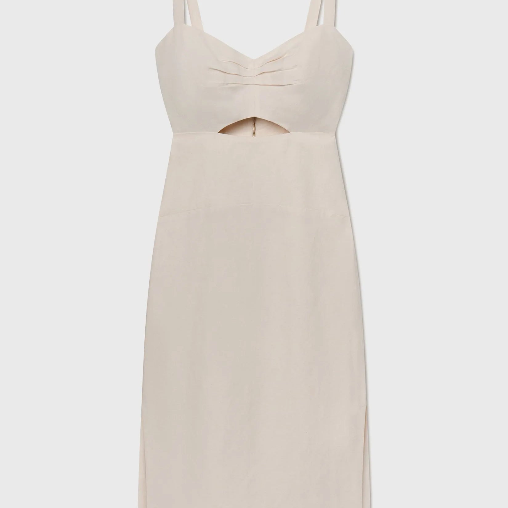 Como Dress - Ivory Silk & Hemp - Heidi Merrick