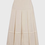 Contessa Skirt - Ivory Silk & Hemp - Heidi Merrick
