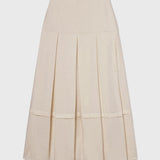 Contessa Skirt - Ivory Silk & Hemp - Heidi Merrick