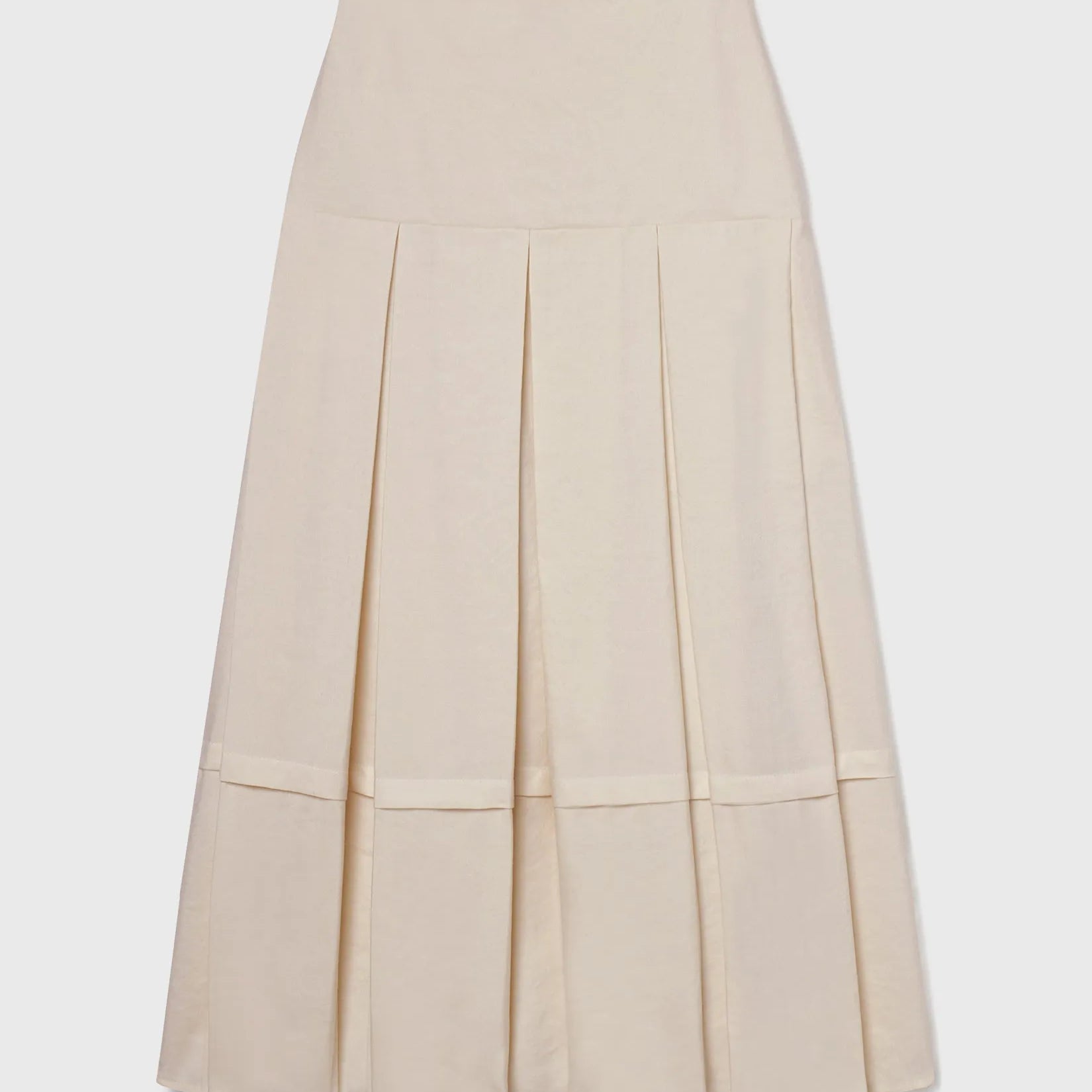 Contessa Skirt - Ivory Silk & Hemp - Heidi Merrick