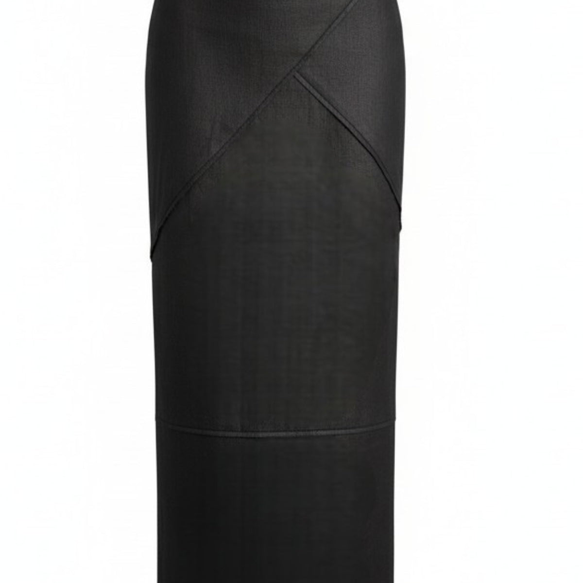 Geometry Skirt - Black Linen - Heidi Merrick