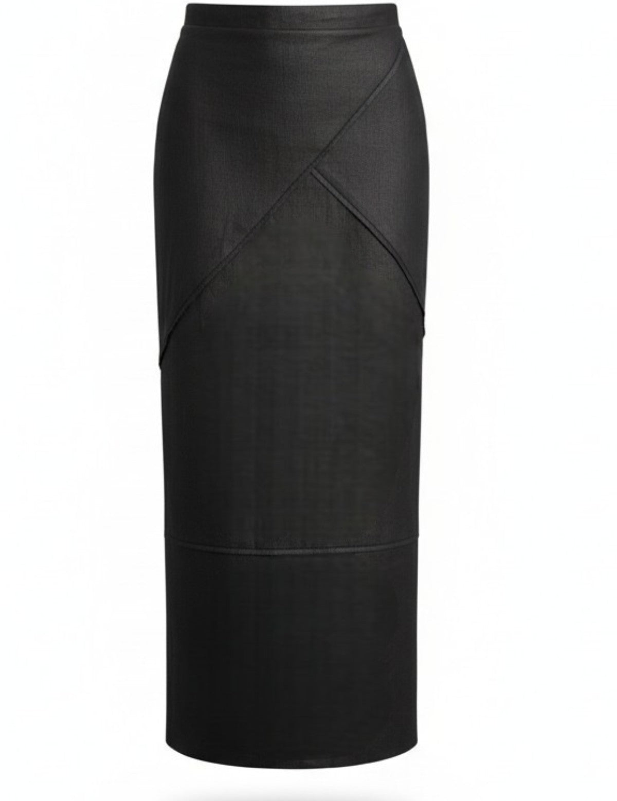 Geometry Skirt - Black Linen - Heidi Merrick