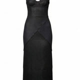 Gia Dress - Black Linen - Heidi Merrick