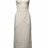 Gia Dress - Ivory Linen - Heidi Merrick