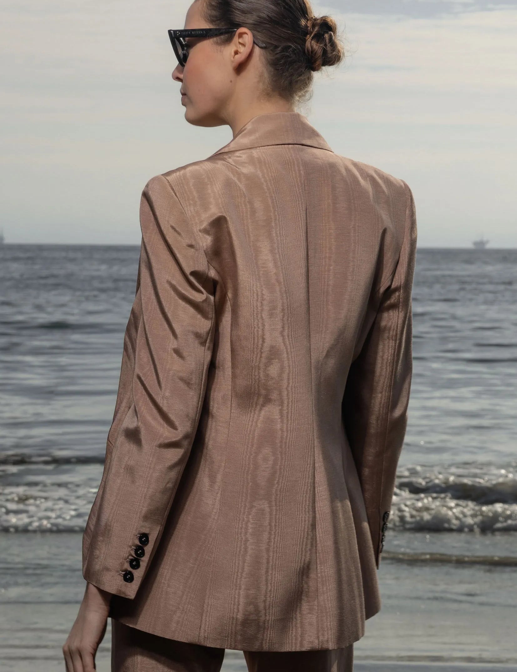 Mars Blazer - Blush Moire - Heidi Merrick