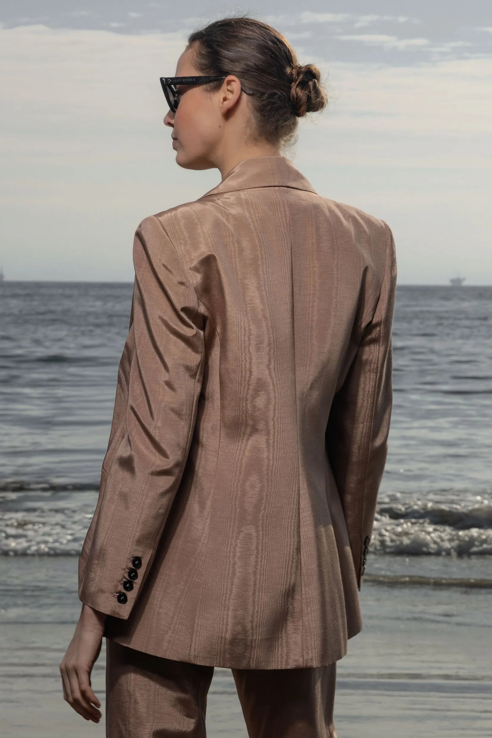 Mars Blazer - Blush Moire - Heidi Merrick