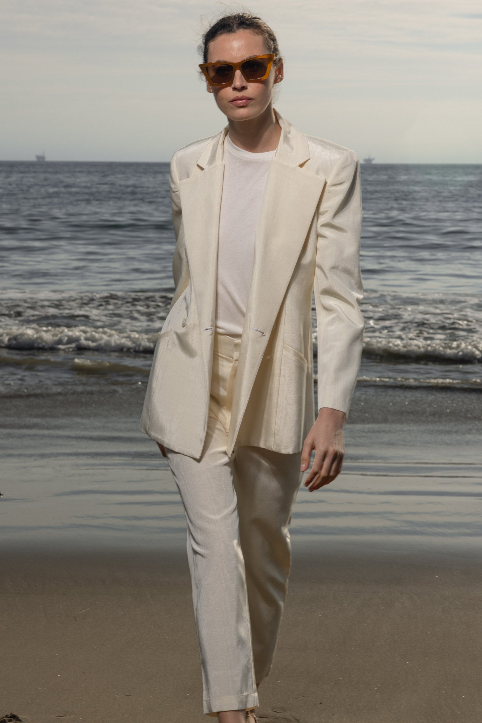 Mars Blazer - Champagne Moire - Heidi Merrick