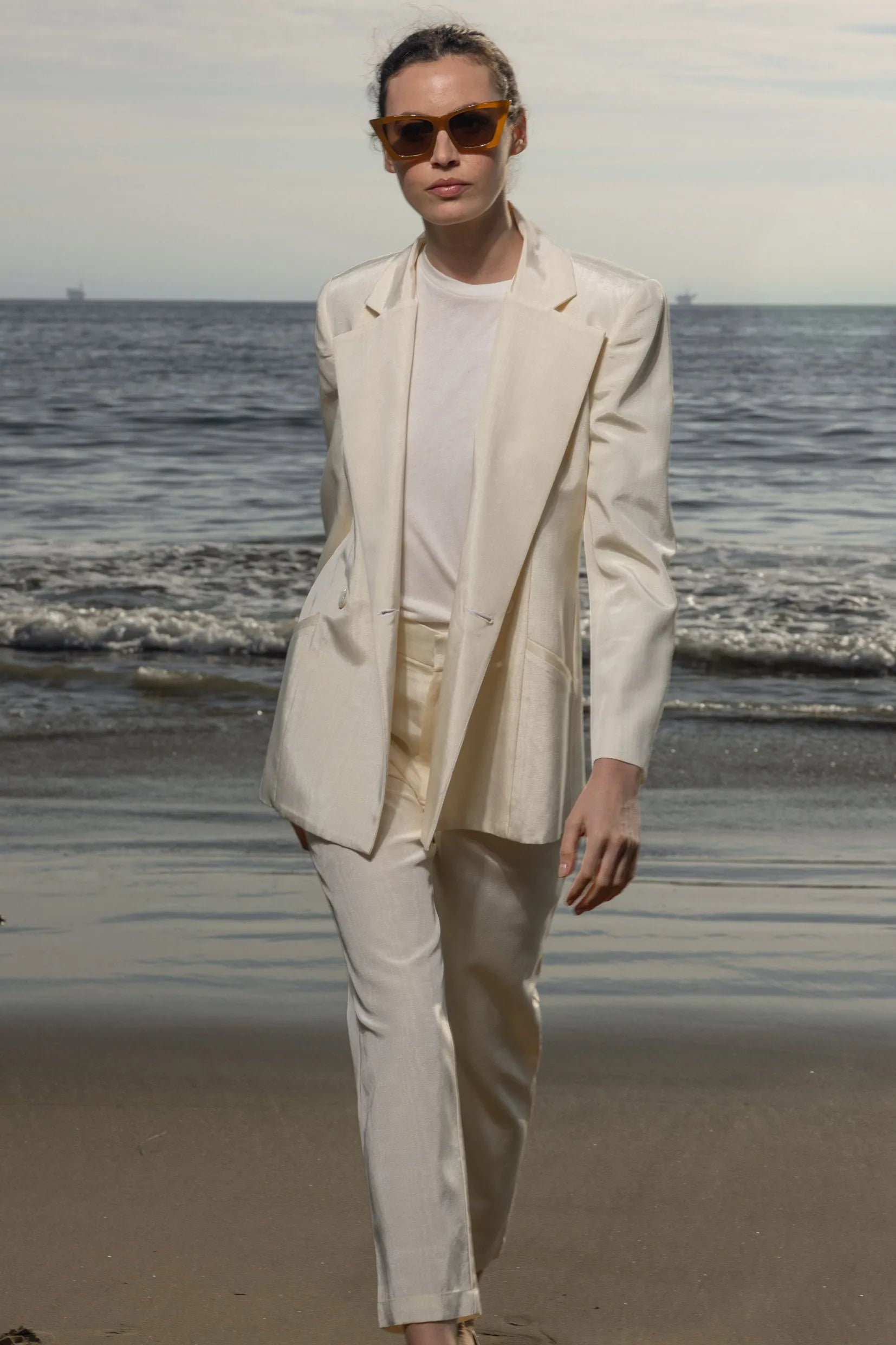 Mars Blazer - Champagne Moire - Heidi Merrick