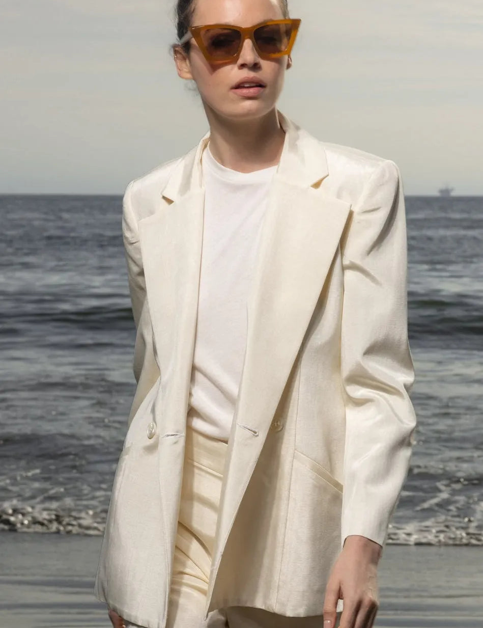 Mars Blazer - Champagne Moire - Heidi Merrick