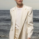 Mars Blazer - Champagne Moire - Heidi Merrick