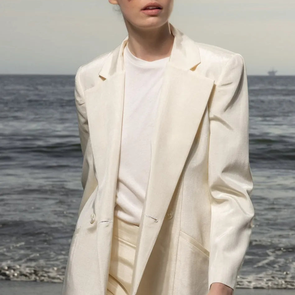 Mars Blazer - Champagne Moire - Heidi Merrick