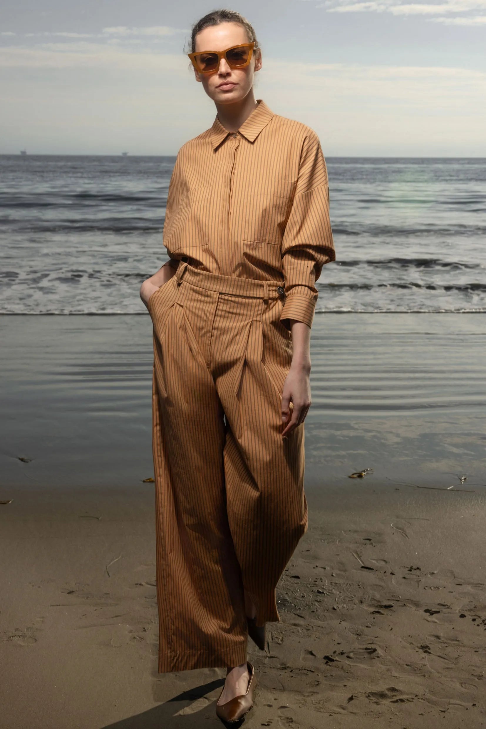 Lobel Top - Ticking Stripe - Heidi Merrick