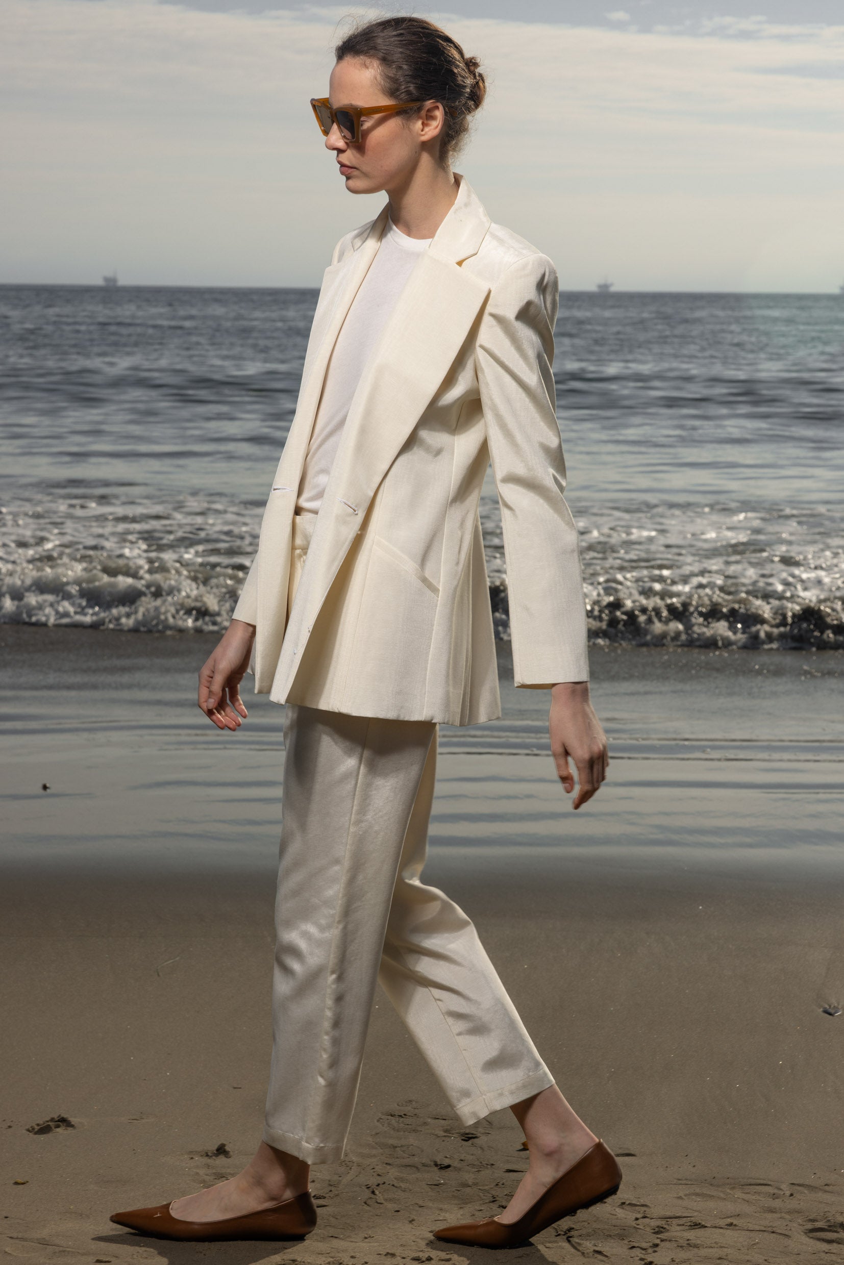 Mars Blazer - Champagne Moire - Heidi Merrick