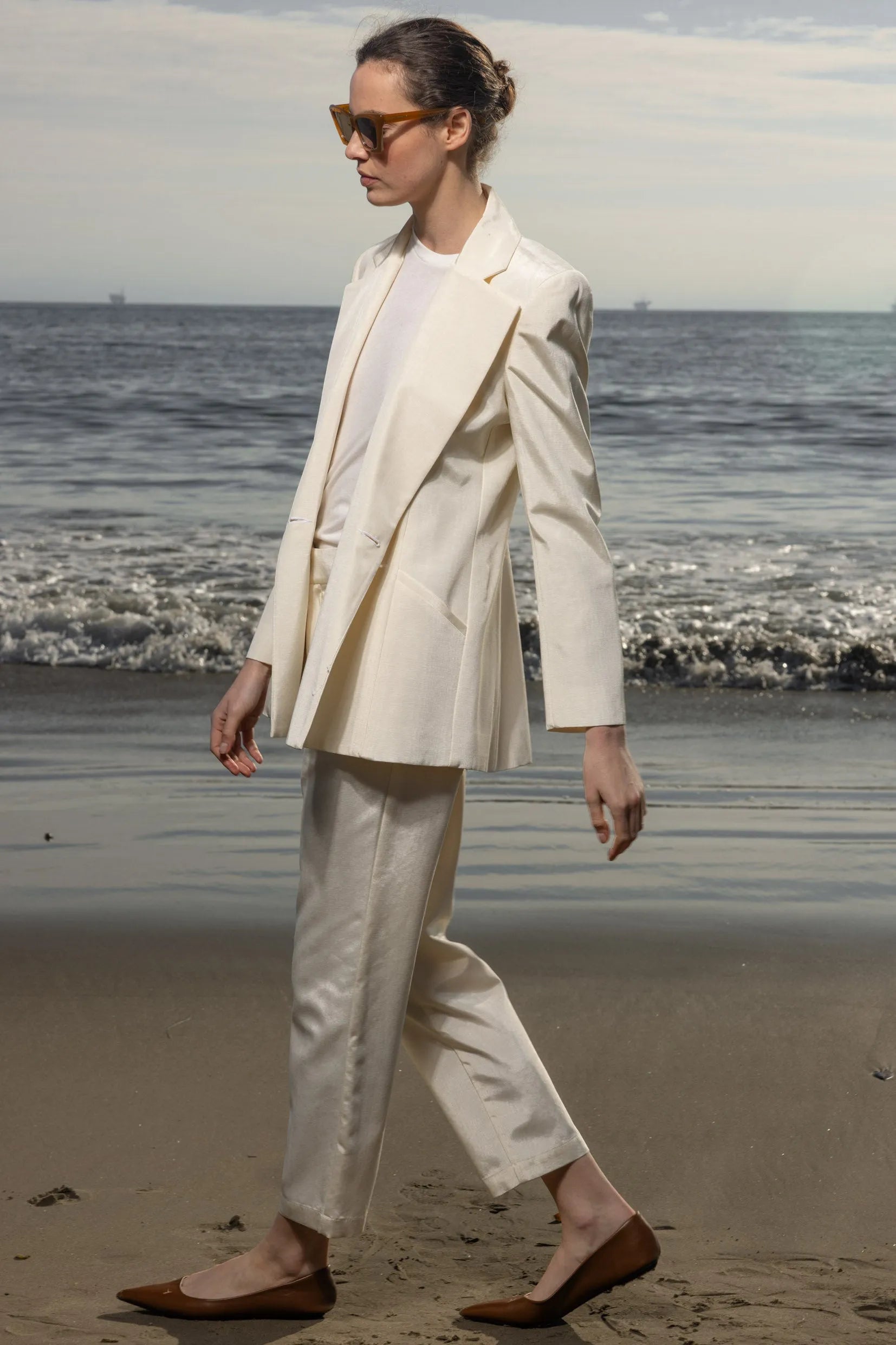 Mars Blazer - Champagne Moire - Heidi Merrick