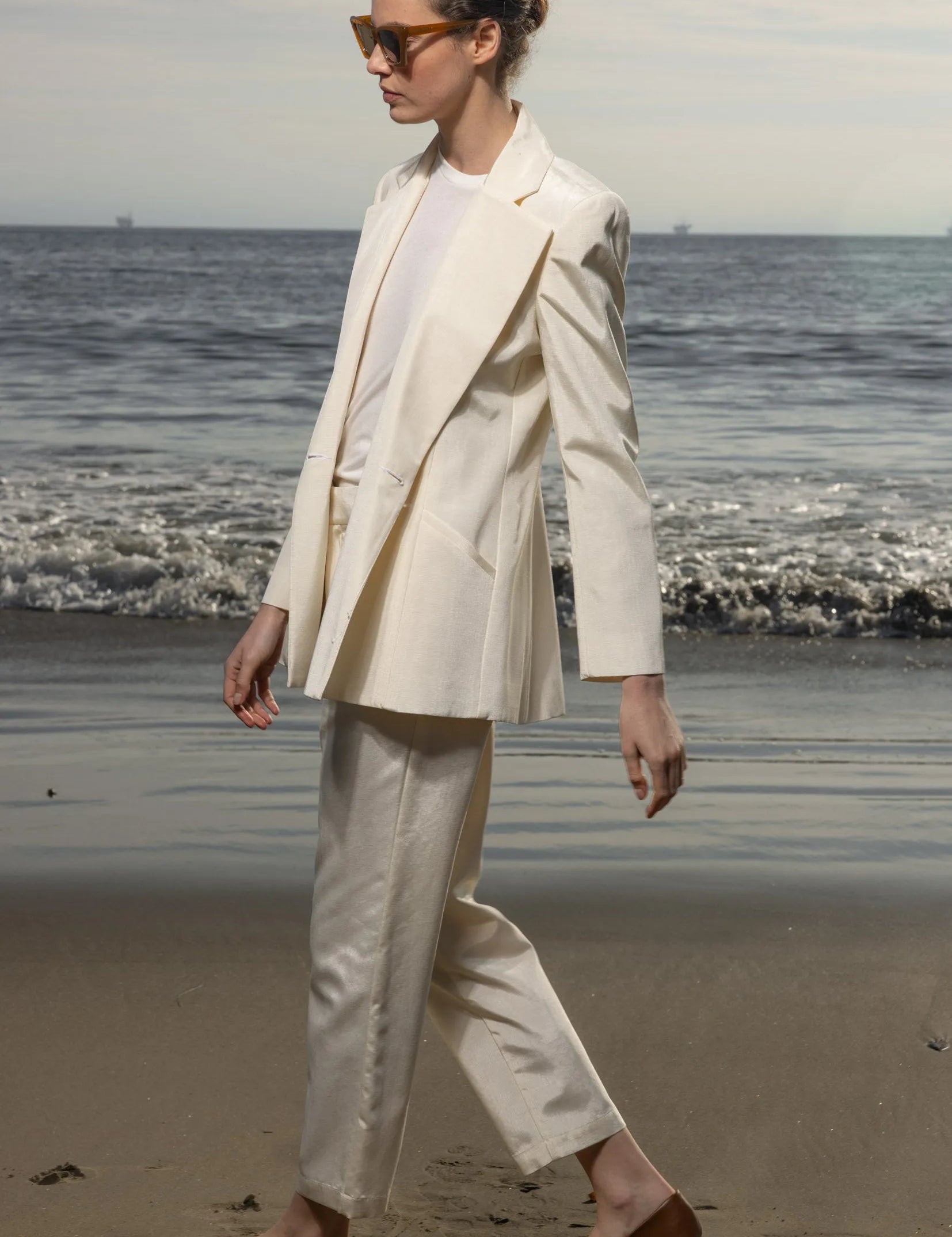 Mars Blazer - Champagne Moire - Heidi Merrick