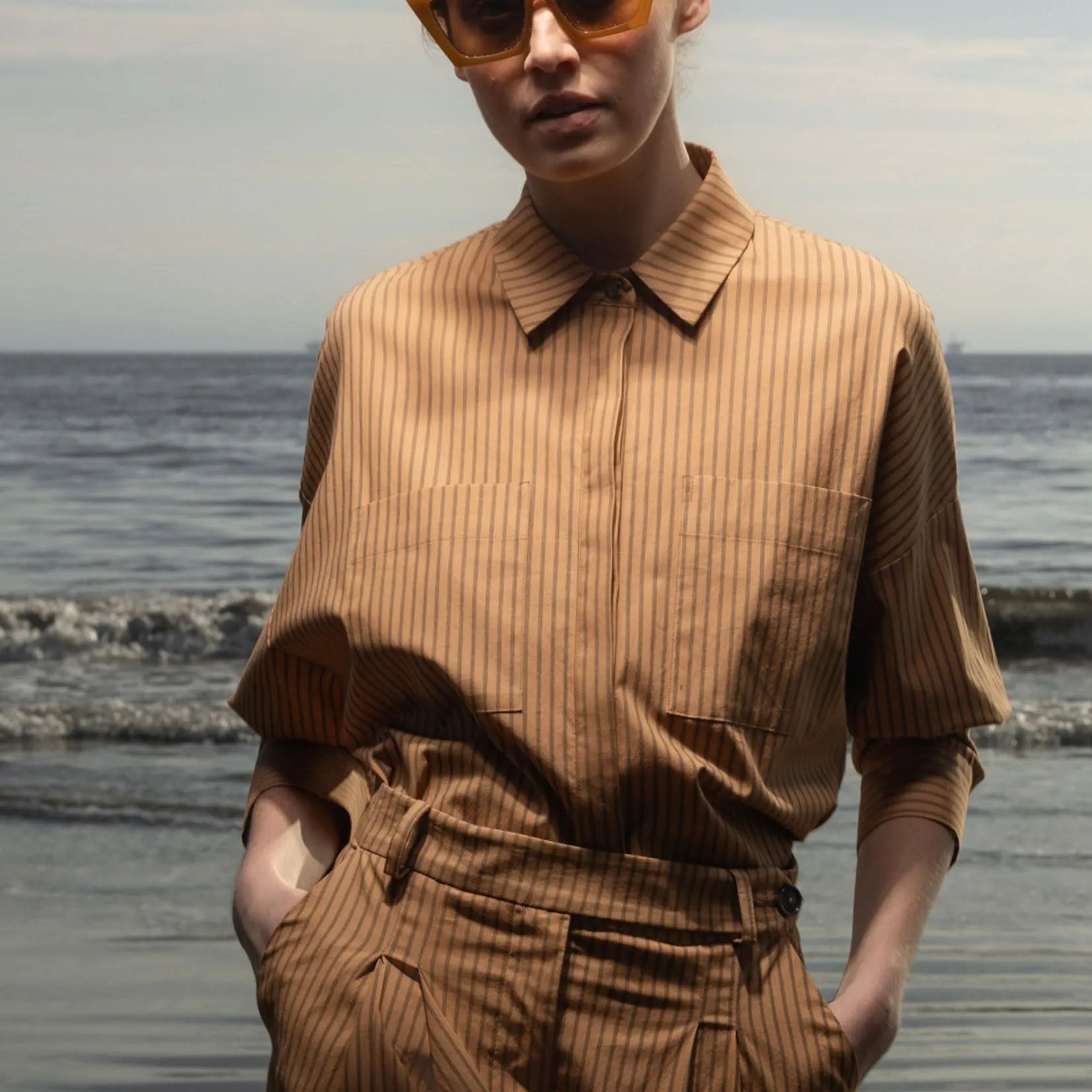 Lobel Top - Ticking Stripe - Heidi Merrick