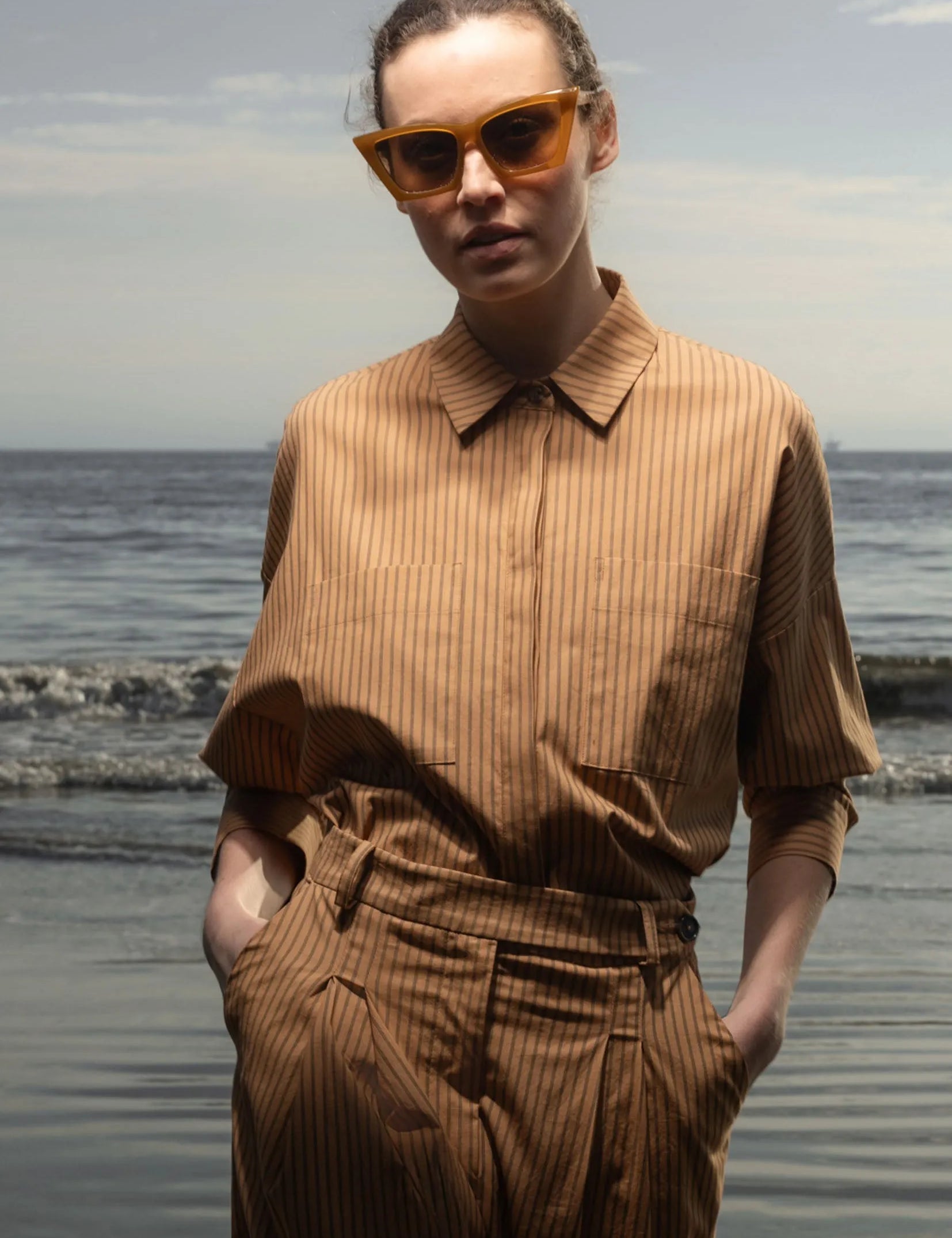 Lobel Top - Ticking Stripe - Heidi Merrick