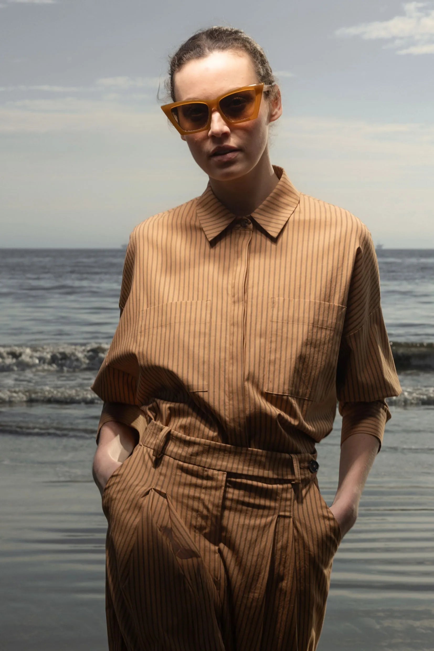 Lobel Top - Ticking Stripe - Heidi Merrick