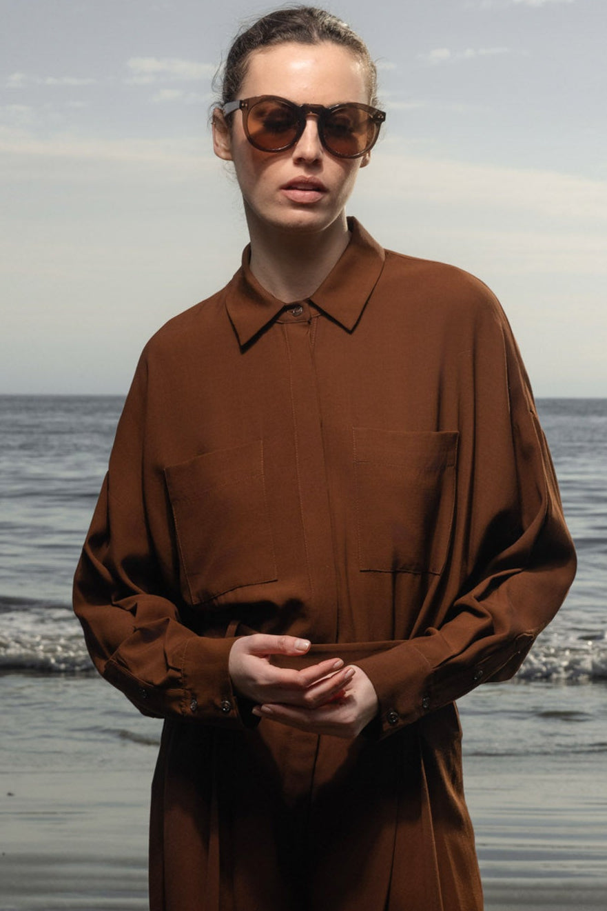 Lobel Top - Deep Earth - Heidi Merrick