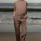 Bruno Pant - Blush Moire - Heidi Merrick