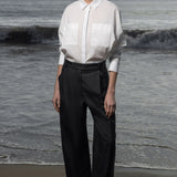 Lobel Top - White Shirting - Heidi Merrick