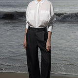 Lobel Top - White Shirting - Heidi Merrick