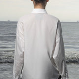 Lobel Top - White Shirting - Heidi Merrick