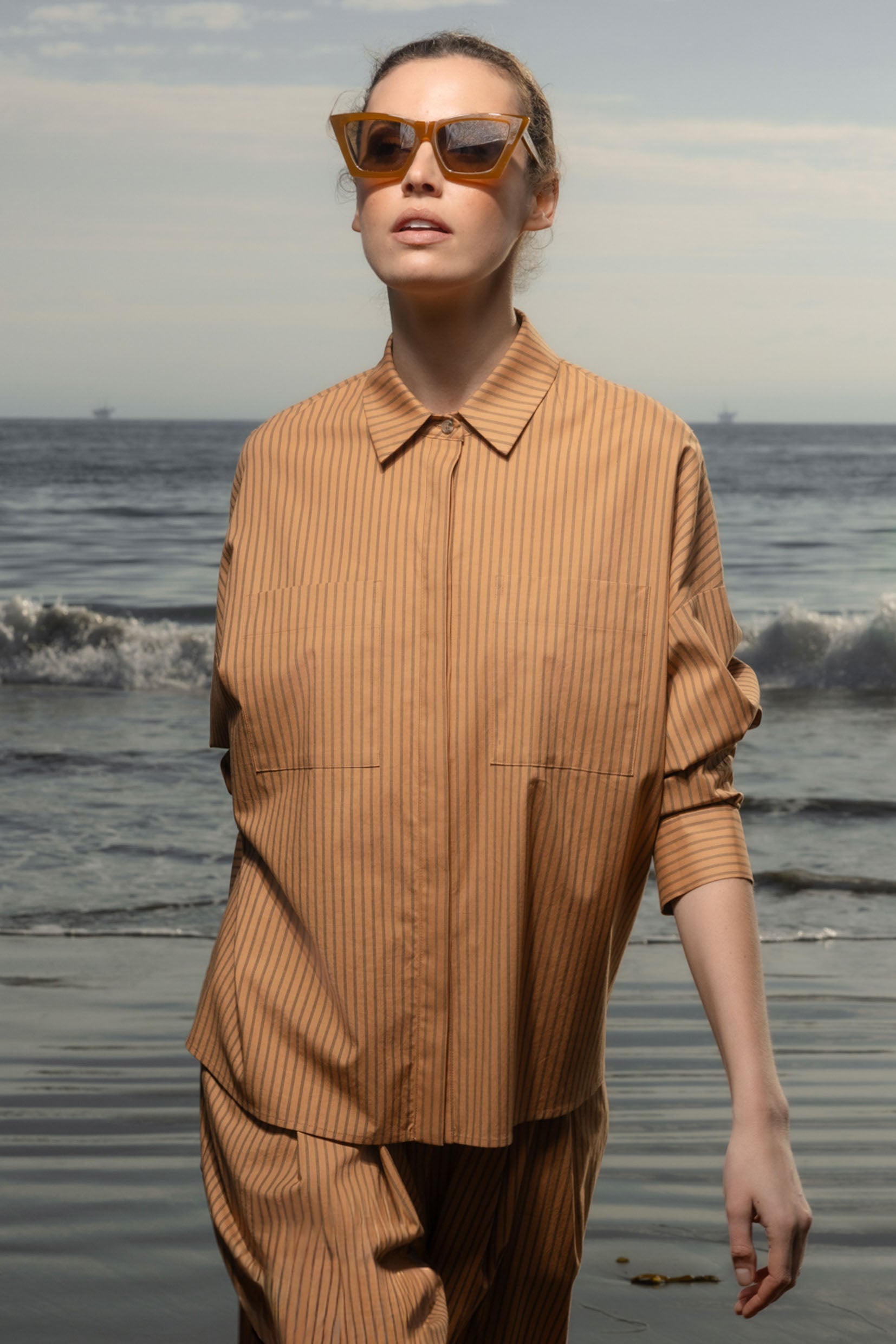 Lobel Top - Ticking Stripe - Heidi Merrick